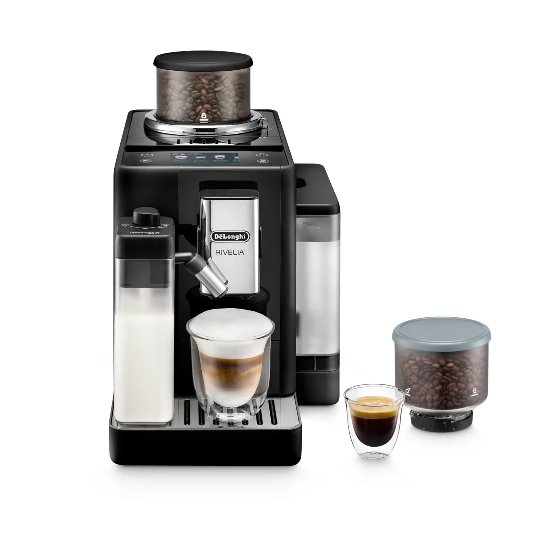 De’Longhi Rivelia Fully Automatic Combination Espresso Machine, Black - EXAM440.55.B