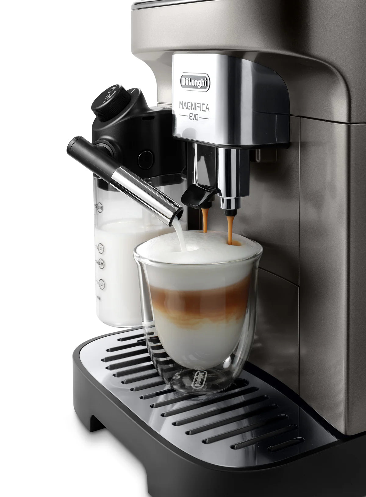 De'Longhi Magnifica Evo Fully Automatic Espresso Machine, Titanium Black, ECAM290.81.TB